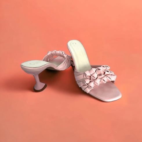 Light Pink Barbed Heels - cunei